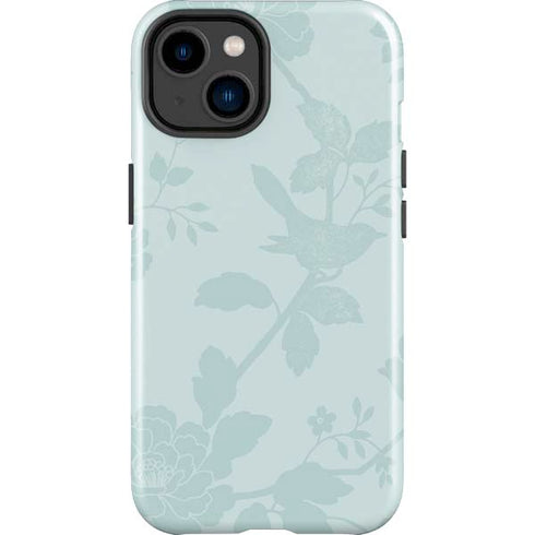 Bird Floral iPhone 14 Plus Impact Case