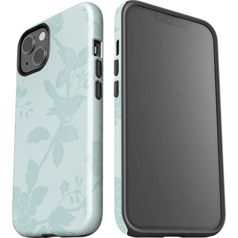 Bird Floral iPhone 15 Plus Impact Case