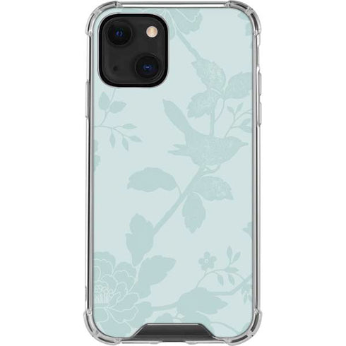 Bird Floral iPhone 14 Plus Clear Case