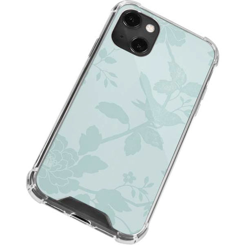 Bird Floral iPhone 14 Plus Clear Case