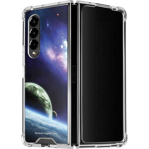 Bird-Shaped Nebula Galaxy Z Fold4 5G Clear Case
