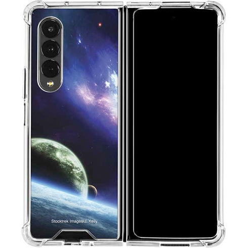 Bird-Shaped Nebula Galaxy Z Fold4 5G Clear Case
