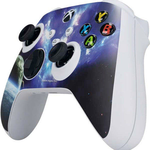Bird-Shaped Nebula Xbox Series S Controller Skin