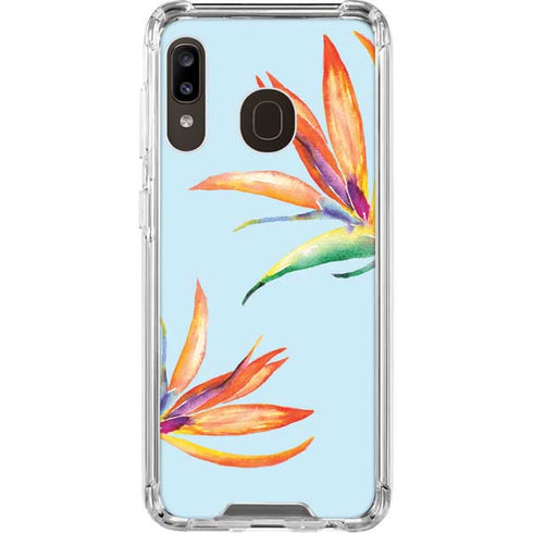Birds of Paradise Summer Galaxy A30 Clear Case