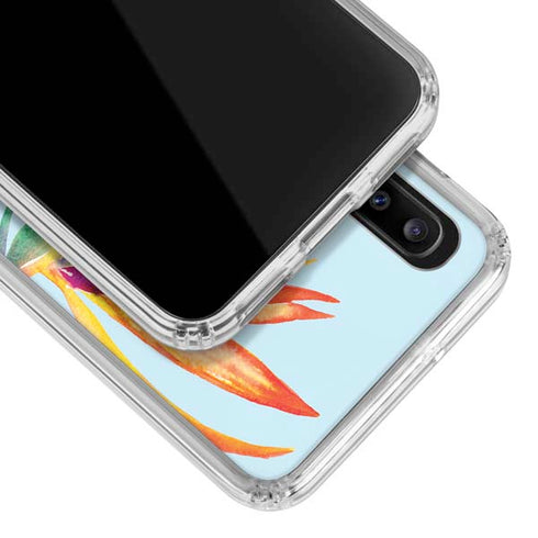 Birds of Paradise Summer Galaxy A30 Clear Case