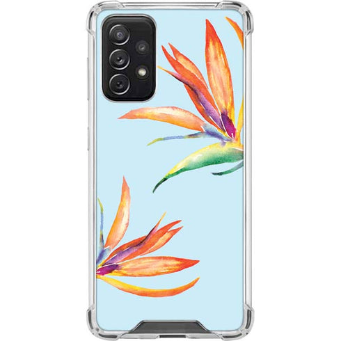 Birds of Paradise Summer Galaxy A72 5G Clear Case