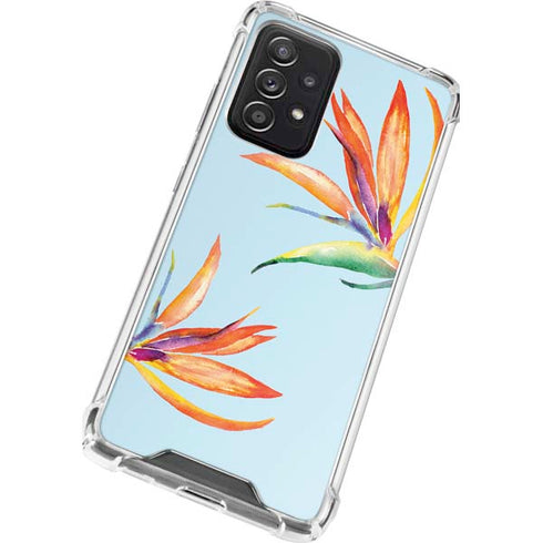 Birds of Paradise Summer Galaxy A72 5G Clear Case