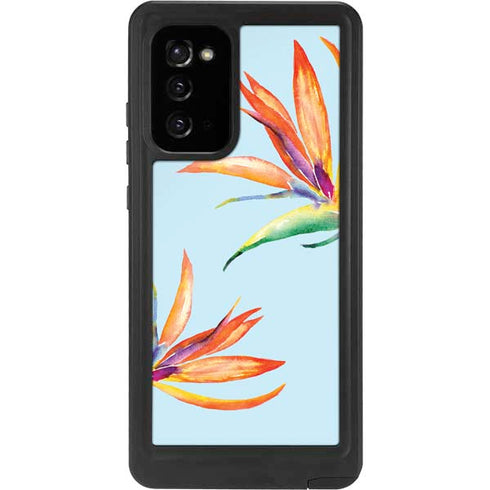 Birds of Paradise Summer Galaxy Note20 5G Waterproof Case