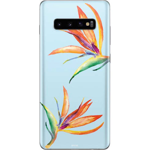 Birds of Paradise Summer Galaxy S10 Plus Skin