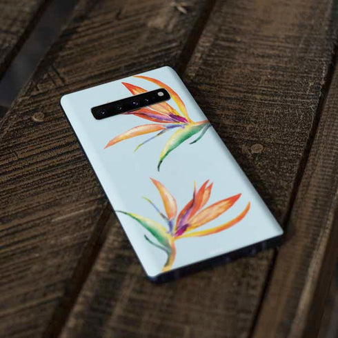 Birds of Paradise Summer Galaxy S10 Plus Skin