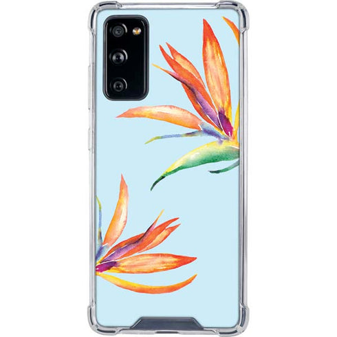Birds of Paradise Summer Galaxy S20 FE Clear Case
