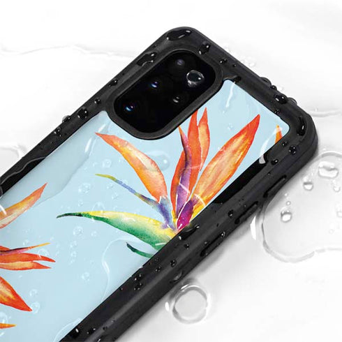 Birds of Paradise Summer Galaxy S20 Plus Waterproof Case
