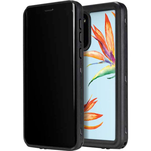 Birds of Paradise Summer Galaxy S20 Waterproof Case