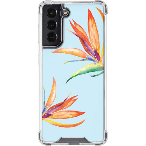 Birds of Paradise Summer Galaxy S22 Clear Case