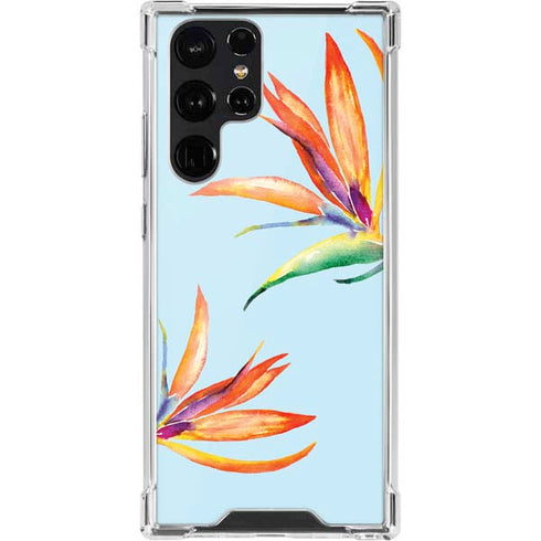 Birds of Paradise Summer Galaxy S22 Ultra Clear Case