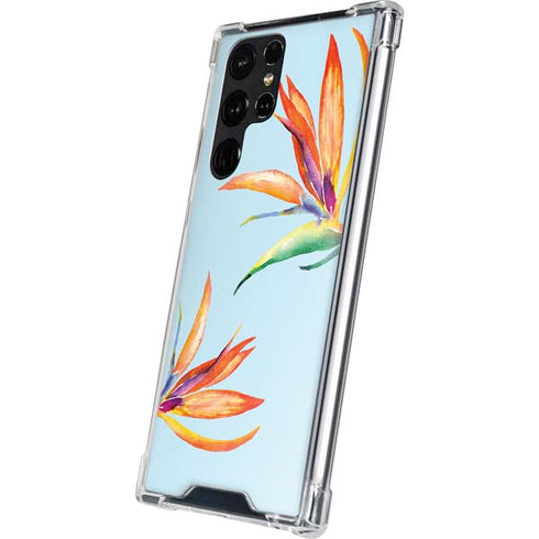 Birds of Paradise Summer Galaxy S22 Ultra Clear Case