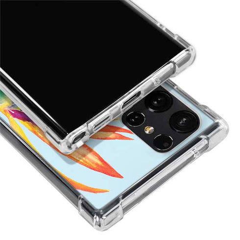 Birds of Paradise Summer Galaxy S22 Ultra Clear Case