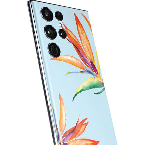 Birds of Paradise Summer Galaxy S22 Ultra Skin