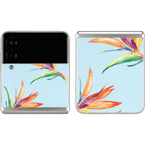 Birds of Paradise Summer Galaxy Z Flip3 5G Skin