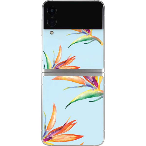 Birds of Paradise Summer Galaxy Z Flip3 5G Skin