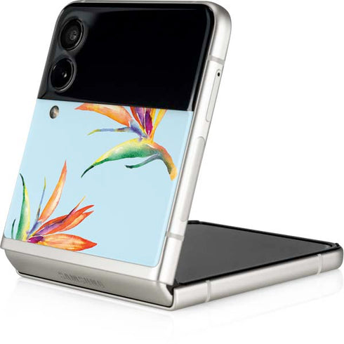 Birds of Paradise Summer Galaxy Z Flip3 5G Skin