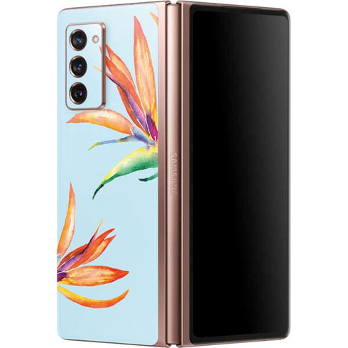 Birds of Paradise Summer Galaxy Z Fold2 5G Skin