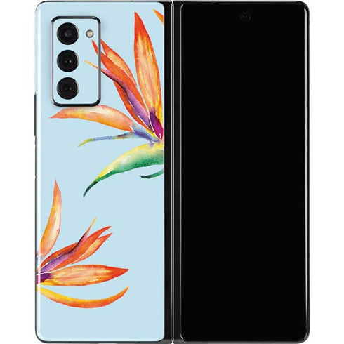 Birds of Paradise Summer Galaxy Z Fold2 5G Skin
