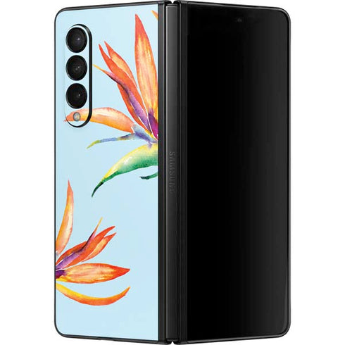 Birds of Paradise Summer Galaxy Z Fold3 5G Skin