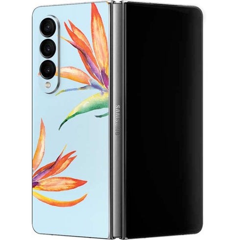 Birds of Paradise Summer Galaxy Z Fold4 5G Skin