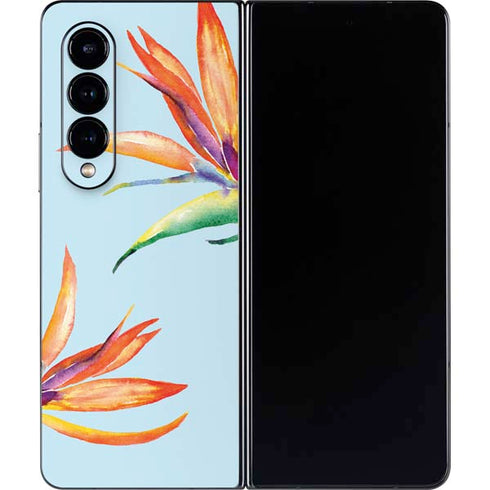Birds of Paradise Summer Galaxy Z Fold4 5G Skin