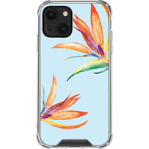 Birds of Paradise Summer iPhone 13 Mini Clear Case