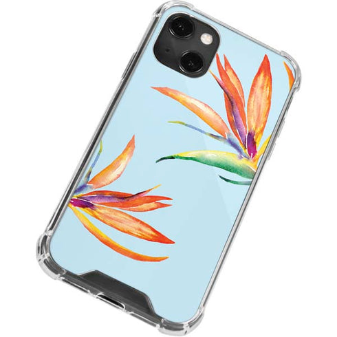 Birds of Paradise Summer iPhone 13 Mini Clear Case