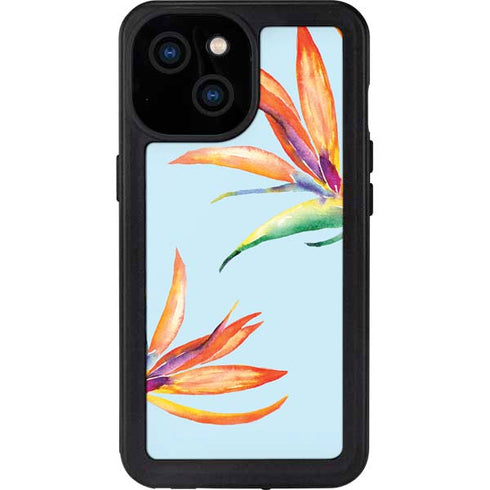 Birds of Paradise Summer iPhone 13 Mini Waterproof Case