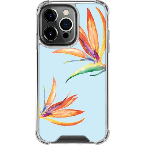 Birds of Paradise Summer iPhone 15 Pro Clear Case