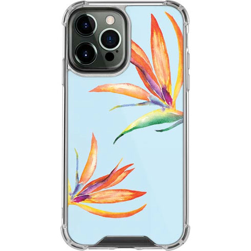 Birds of Paradise Summer iPhone 14 Pro Max Clear Case