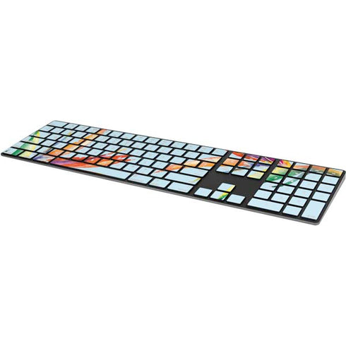 Birds of Paradise Summer Magic Keyboard with Numeric Keypad Skin