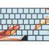 Birds of Paradise Summer Magic Keyboard with Numeric Keypad Skin