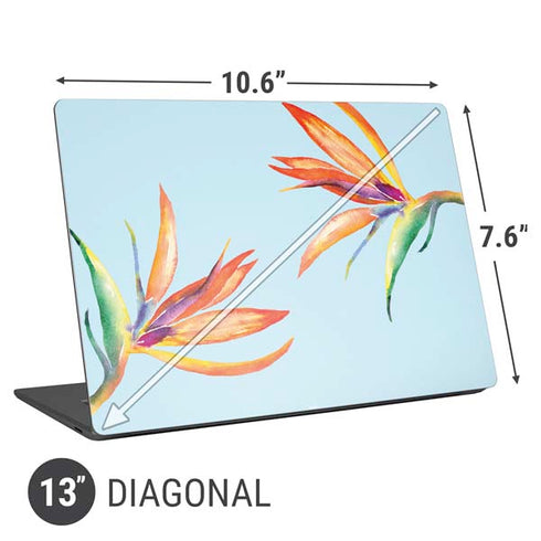 Birds of Paradise Summer Universal Laptop 13in (10.6 x 7.6in) Skin