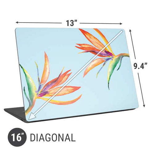 Birds of Paradise Summer Universal Laptop 16in (13 x 9.4in) Skin