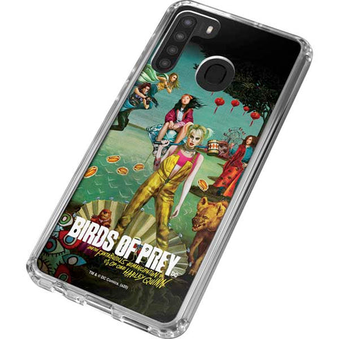 DC Comics Harley Quinn Birds of Prey Variant Movie Poster Galaxy A21 Clear Case