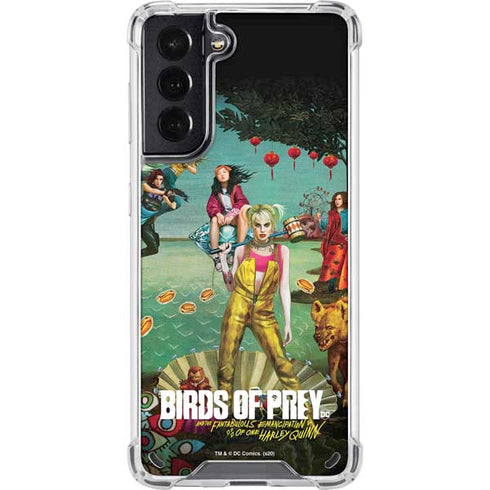 DC Comics Harley Quinn Birds of Prey Variant Movie Poster Galaxy S21 5G Clear Case