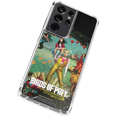 DC Comics Harley Quinn Birds of Prey Variant Movie Poster Galaxy S21 Ultra 5G Clear Case