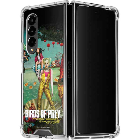 DC Comics Harley Quinn Birds of Prey Variant Movie Poster Galaxy Z Fold4 5G Clear Case
