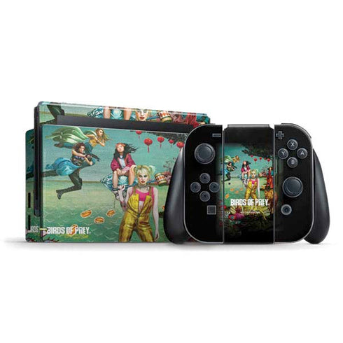 DC Comics Harley Quinn Birds of Prey Variant Movie Poster Nintendo Switch Bundle Skin