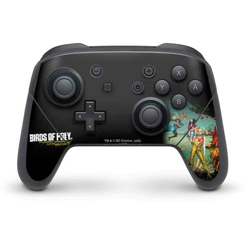 DC Comics Harley Quinn Birds of Prey Variant Movie Poster Nintendo Switch Pro Controller Skin
