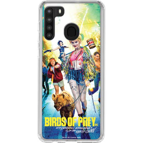 DC Comics Harley Quinn Birds of Prey Movie Poster Galaxy A21 Clear Case