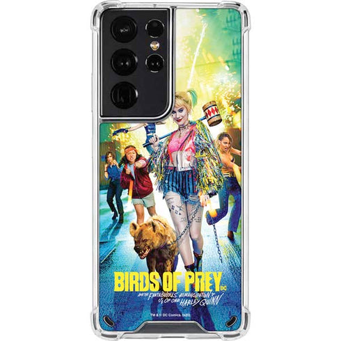 DC Comics Harley Quinn Birds of Prey Movie Poster Galaxy S21 Ultra 5G Clear Case