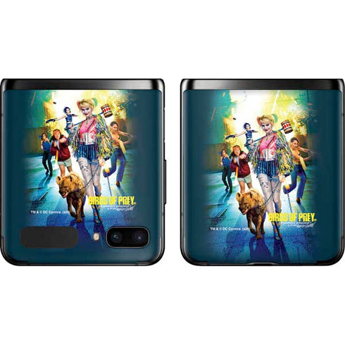 DC Comics Harley Quinn Birds of Prey Movie Poster Galaxy Z Flip Skin