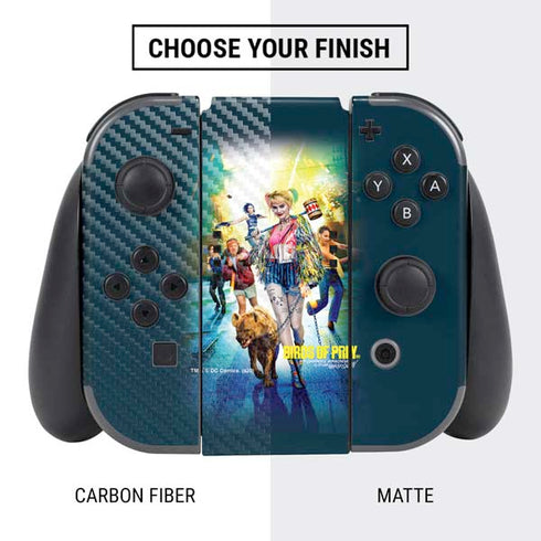 DC Comics Harley Quinn Birds of Prey Movie Poster Nintendo Switch Bundle Skin