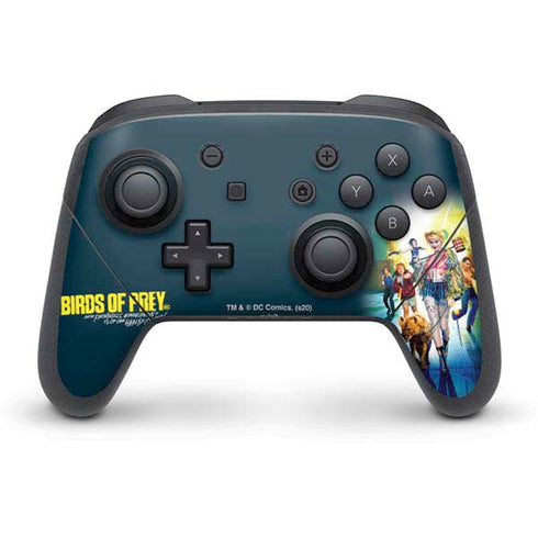 DC Comics Harley Quinn Birds of Prey Movie Poster Nintendo Switch Pro Controller Skin
